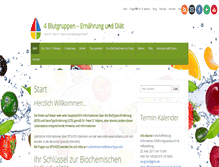 Tablet Screenshot of 4blutgruppen.de